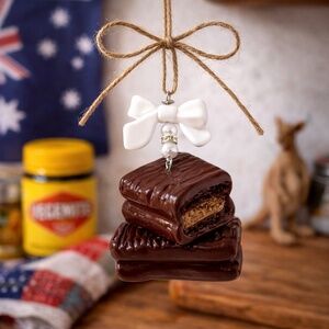 Handmade Tim Tam Cookie Ornament | Australian Biscuit Ornament | Foodie Kitchen